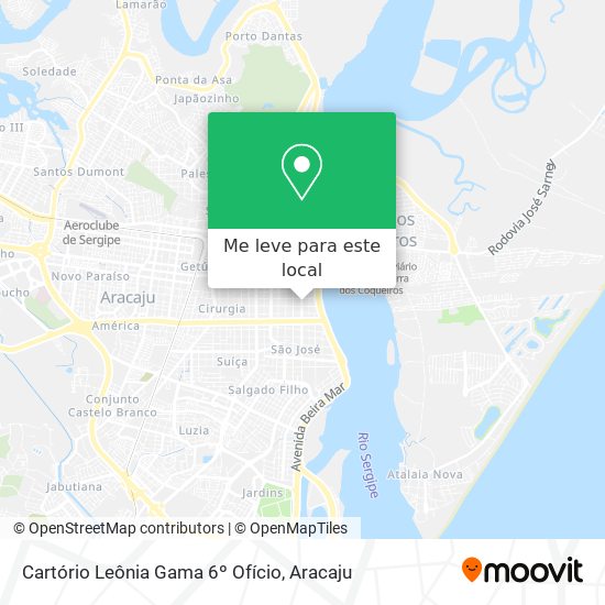 Cartório Leônia Gama 6º Ofício mapa