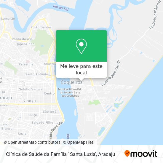 Clínica de Saúde da Família ' Santa Luzia' mapa