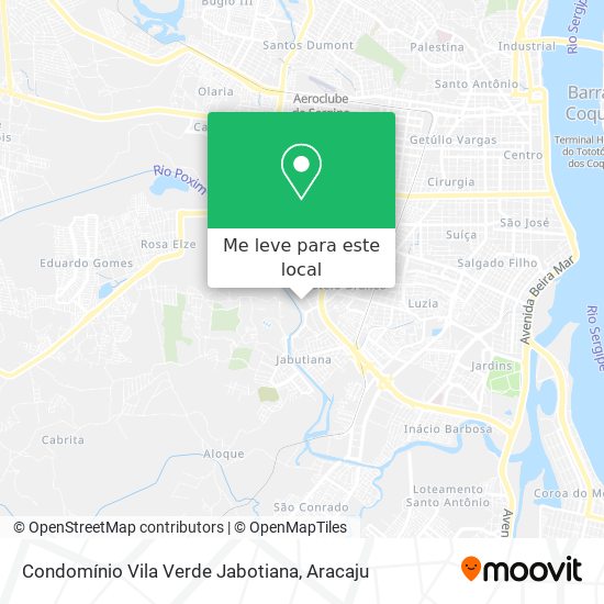 Condomínio Vila Verde Jabotiana mapa