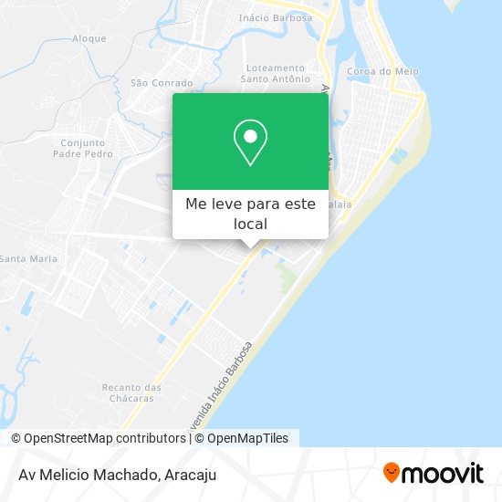 Av Melicio Machado mapa