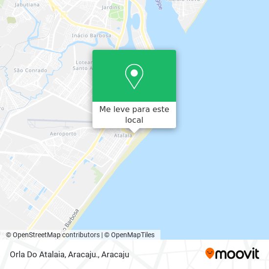 Orla Do Atalaia, Aracaju. mapa