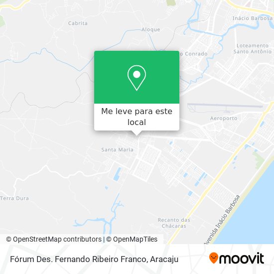 Fórum Des. Fernando Ribeiro Franco mapa