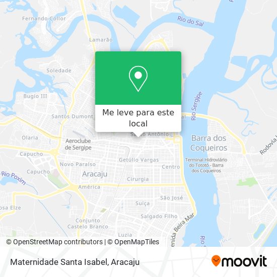 Maternidade Santa Isabel mapa