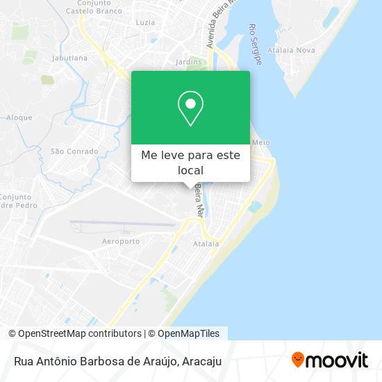 Rua Antônio Barbosa de Araújo mapa