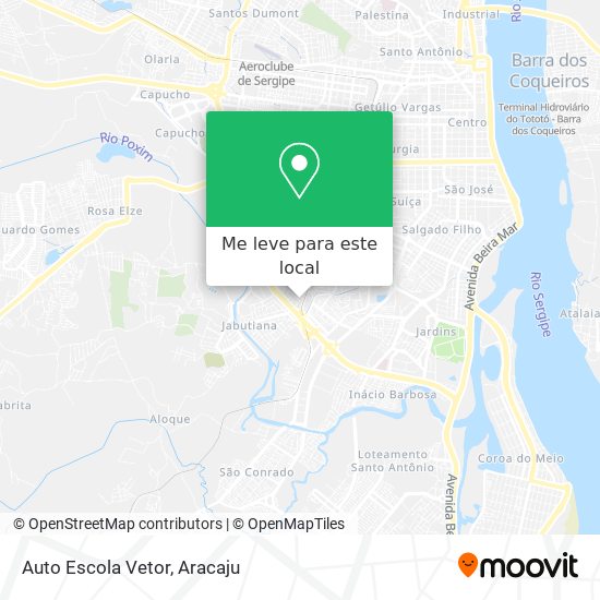 Auto Escola Vetor mapa