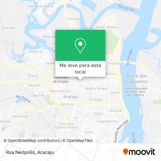 Rua Neópolis mapa