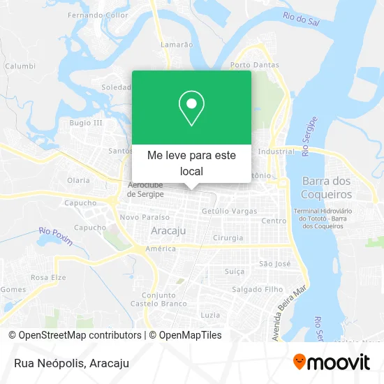 Rua Neópolis mapa