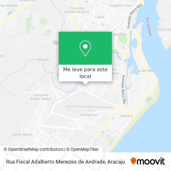 Rua Fiscal Adalberto Menezes de Andrade mapa