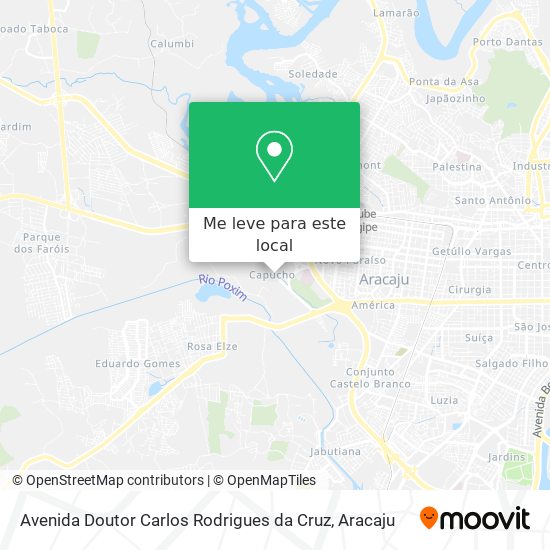 Avenida Doutor Carlos Rodrigues da Cruz mapa