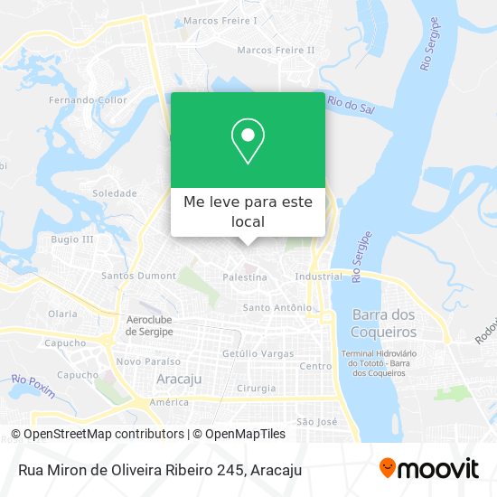 Rua Miron de Oliveira Ribeiro 245 mapa