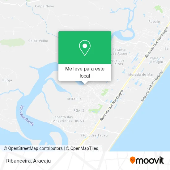 Ribanceira mapa