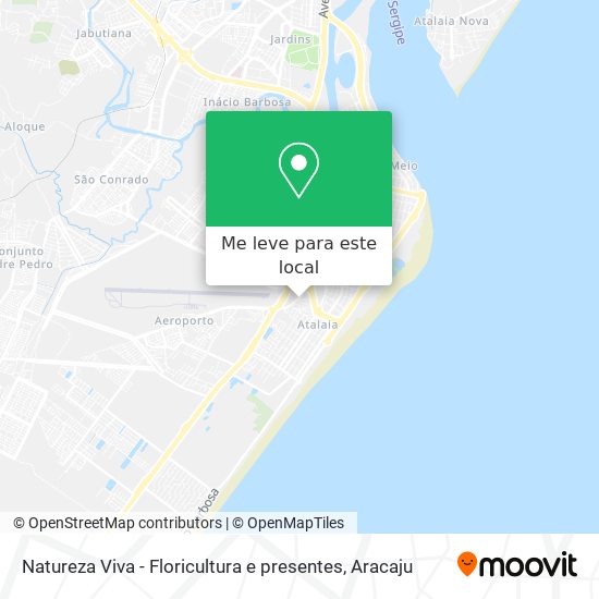 Natureza Viva - Floricultura e presentes mapa