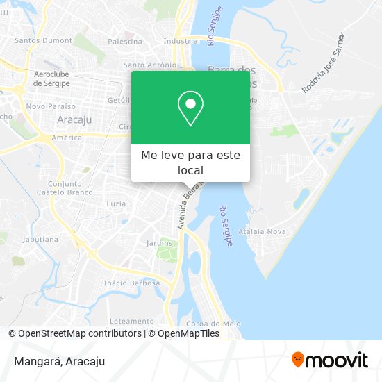 Mangará mapa