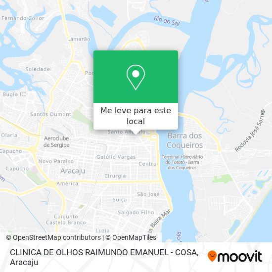CLINICA DE OLHOS RAIMUNDO EMANUEL - COSA mapa