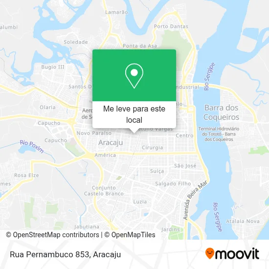 Rua Pernambuco 853 mapa