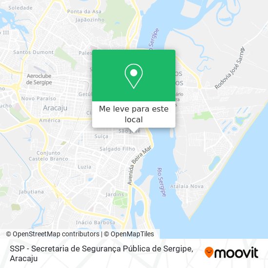 SSP - Secretaria de Segurança Pública de Sergipe mapa