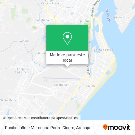 Panificação e Mercearia Padre Cícero mapa