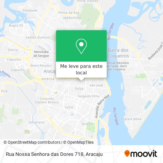 Rua Nossa Senhora das Dores 718 mapa