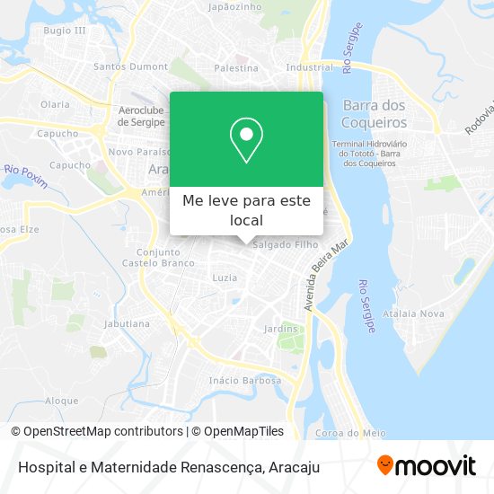 Hospital e Maternidade Renascença mapa