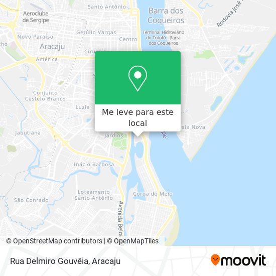 Rua Delmiro Gouvêia mapa