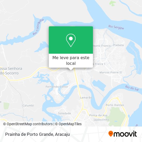 Prainha de Porto Grande mapa