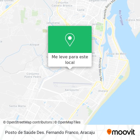 Posto de Saúde Des. Fernando Franco mapa