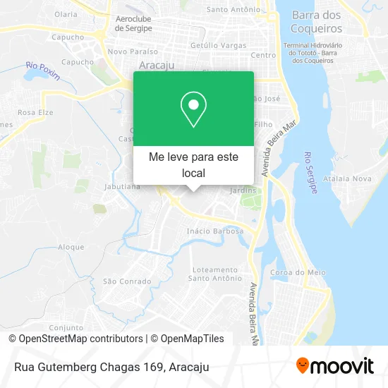 Rua Gutemberg Chagas 169 mapa