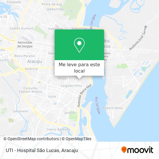 UTI - Hospital São Lucas mapa