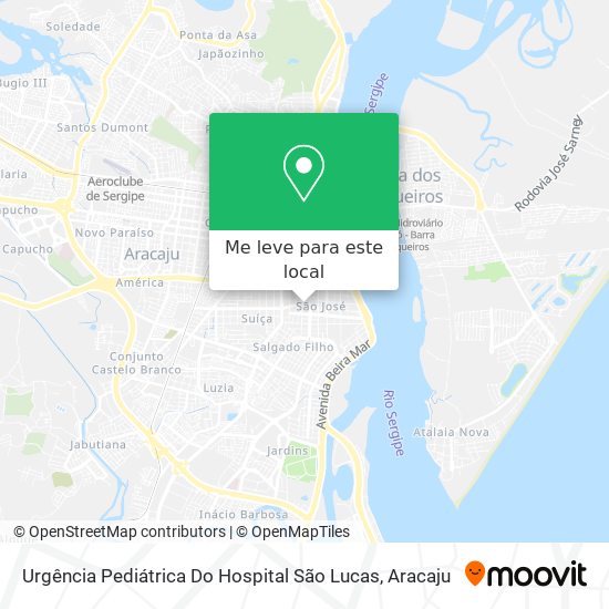 Urgência Pediátrica Do Hospital São Lucas mapa