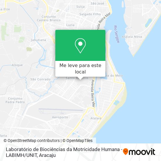 Laboratório de Biociências da Motricidade Humana -LABIMH / UNIT mapa