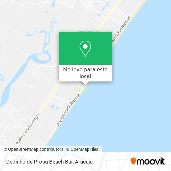 Dedinho de Prosa Beach Bar mapa