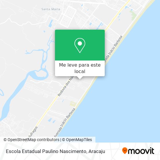 Escola Estadual Paulino Nascimento mapa