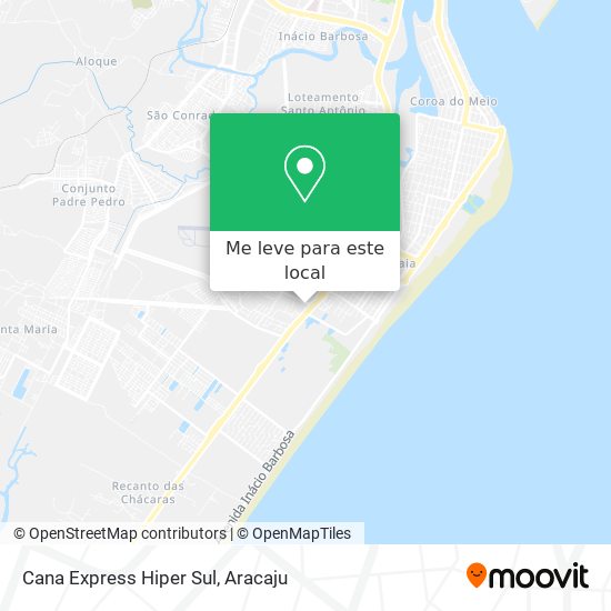 Cana Express Hiper Sul mapa