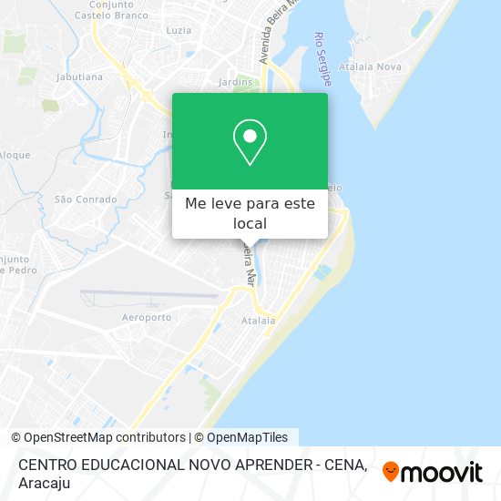 CENTRO EDUCACIONAL NOVO APRENDER - CENA mapa