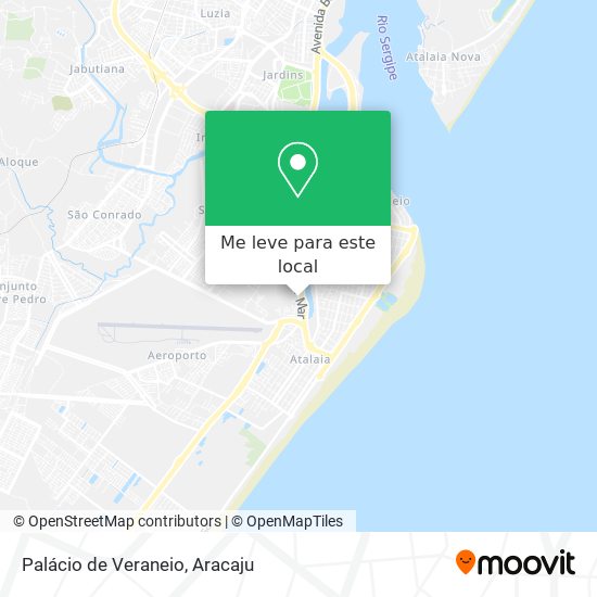Palácio de Veraneio mapa