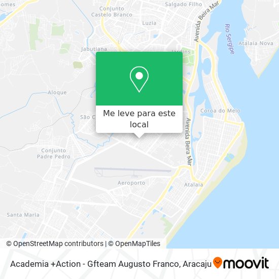Academia +Action - Gfteam Augusto Franco mapa