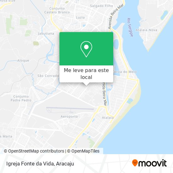 Igreja Fonte da Vida mapa
