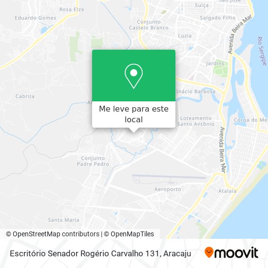 Escritório Senador Rogério Carvalho 131 mapa