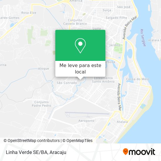 Linha Verde SE/BA mapa