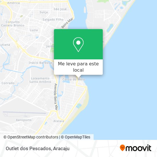 Outlet dos Pescados mapa