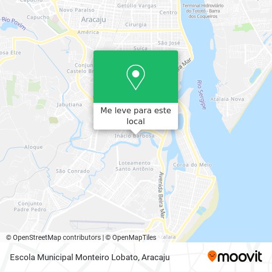 Escola Municipal Monteiro Lobato mapa