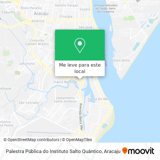 Palestra Pública do Instituto Salto Quântico mapa