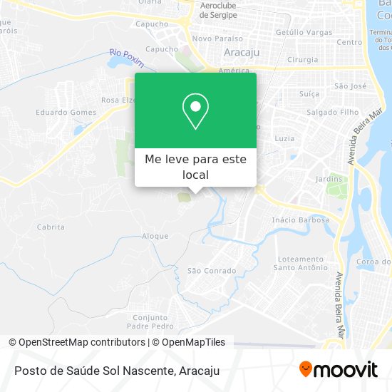 Posto de Saúde Sol Nascente mapa