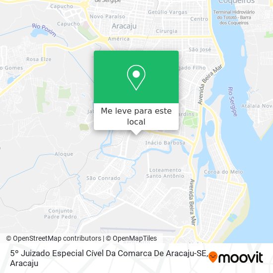 5º Juizado Especial Cível Da Comarca De Aracaju-SE mapa