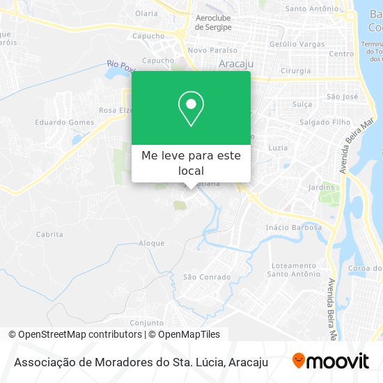 Associação de Moradores do Sta. Lúcia mapa