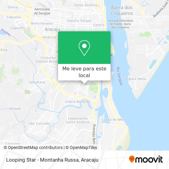 Looping Star - Montanha Russa mapa