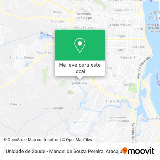 Unidade de Saúde - Manoel de Souza Pereira mapa