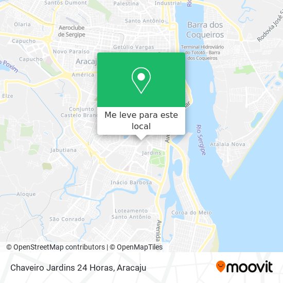 Chaveiro Jardins 24 Horas mapa