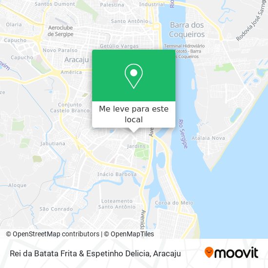 Rei da Batata Frita & Espetinho Delicia mapa