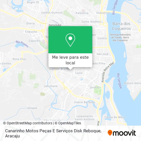 Canarinho Motos Peças E Serviços Disk Reboque mapa